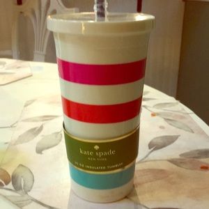 Striped Kate Spade Tumbler